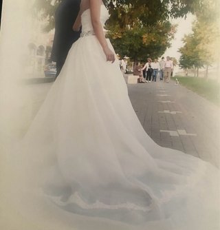 Vestido de Novia Sirena con Sobrefalda