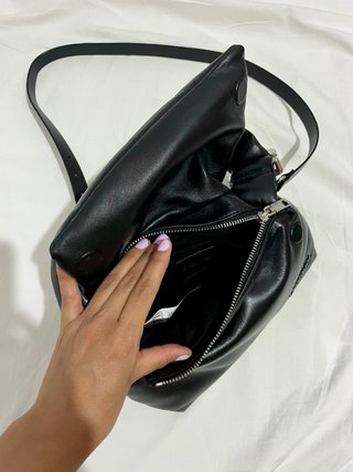Bolso Desigual 100% piel negro acolchado