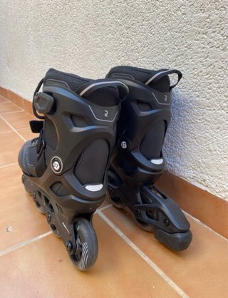 Patines en línea Oxelo 4 ruedas negros, Talla 37