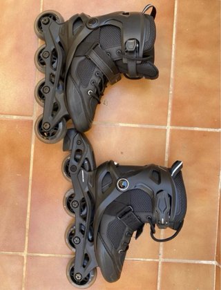 Patines en línea Oxelo 4 ruedas negros, Talla 37