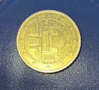 Moneda 50 Céntimos Austria 2002 Coleccionista