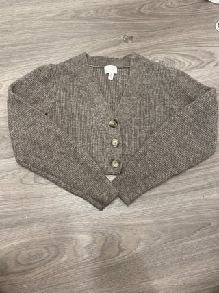 Chaqueta H&M punto marron talla XS