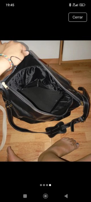 Bolso bandolera negro El Corte Inglés