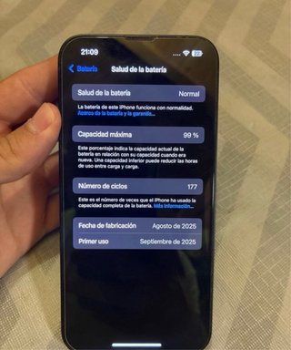 iPhone 16 128GB negro  99%bateria
