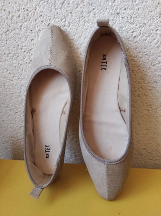 Zapatillas 38 TEX Mujer Beige Talla 38