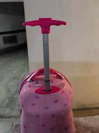 Maleta infantil perrito pug rosa
