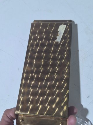 Juego Vinagreras Cristal y Metal Dorado