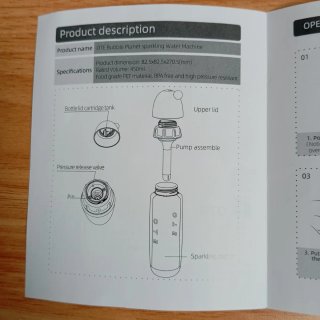 Máquina portátil de água com gás OTE