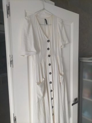 Vestido blanco Zara Talla S