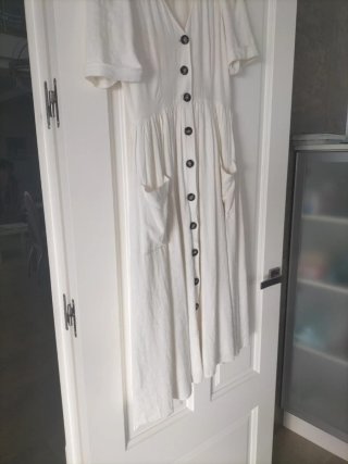 Vestido blanco Zara Talla S
