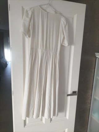 Vestido blanco Zara Talla S
