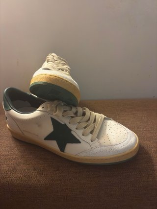Golden Goose Ballstar Verde Blanco