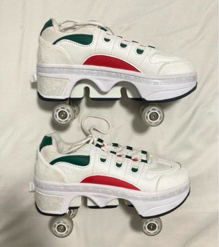 Zapatillas con ruedas desplegables