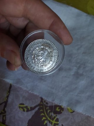 2 Monedas 1 Peso Plata 1947 y 1967.ultima oferta