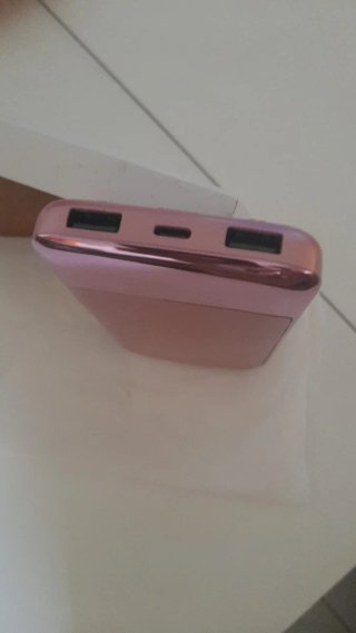 Power Bank Rosa Metálico
