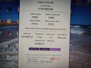 Canon 6D - 22.000 disparos