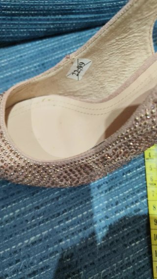 Zapatos CORINA tacón adornados rosa/dorado