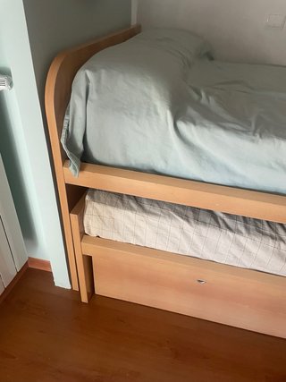 Cama nido 90x190 con cajones y colchón