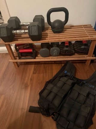 Pesas, Mancuernas, Kettlebell y Chaleco Lastrado
