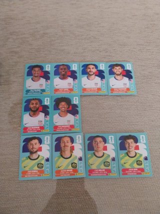 Lote 10 cromos Mundial 2026