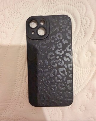 Funda iPhone 13 Leopardo Negra