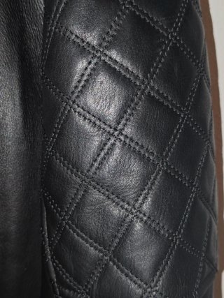 Goldtop Giacca Biker Pelle Nera Taglia 44