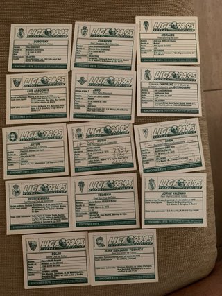 Cromos Fútbol Liga Este 94/95
