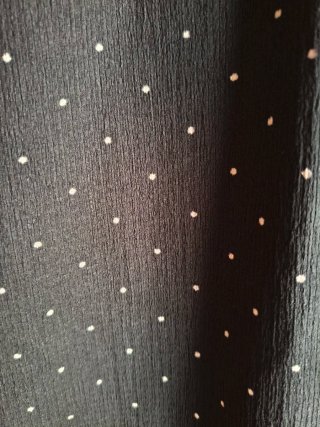 Vestido negro topos talla XL
