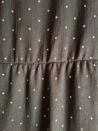 Vestido negro topos talla XL