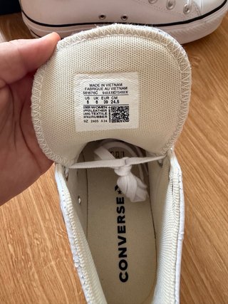 Converse Chuck Taylor Lift Piel Blanca