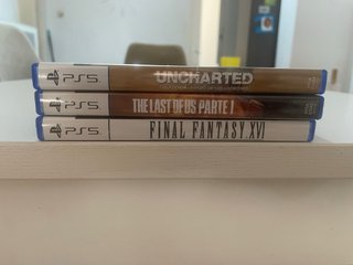 Lote 3 Juegos PS5: Uncharted, FF XVI, TLOU