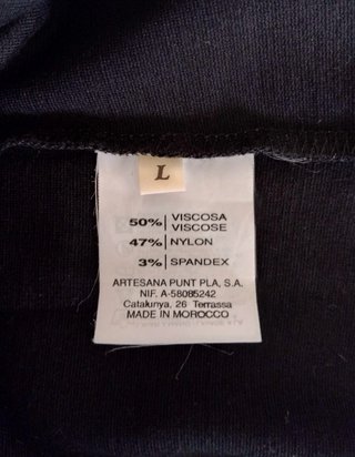 Vestido negro elegante punto roma elástico