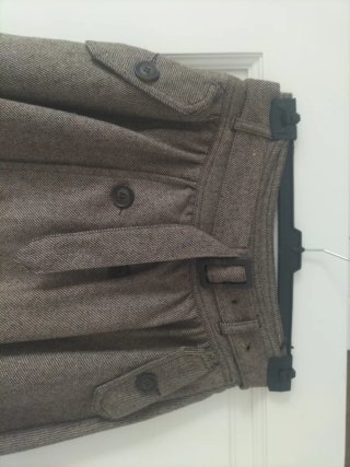 Falda Mango Marrón Tweed Talla 36