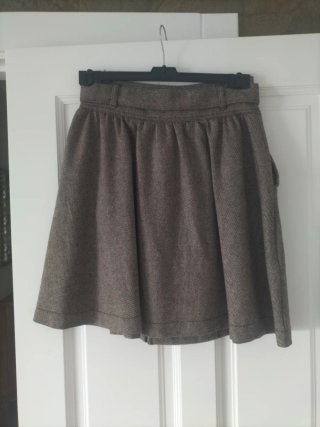 Falda Mango Marrón Tweed Talla 36