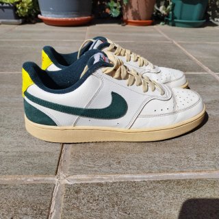 Nike Court Vision Blancas y Verdes Originales