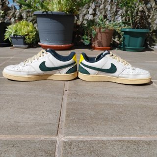 Nike Court Vision Blancas y Verdes Originales