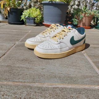 Nike Court Vision Blancas y Verdes Originales
