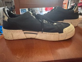 Scarpe Moschino donna nere bianche taglia 41