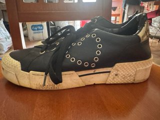 Scarpe Moschino donna nere bianche taglia 41