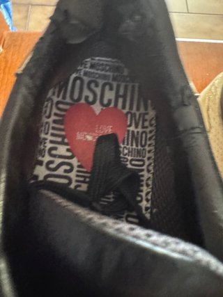 Scarpe Moschino donna nere bianche taglia 41