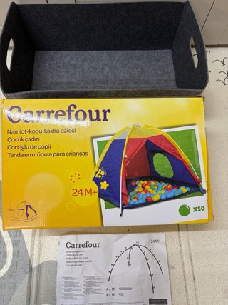 Tienda campaña infantil Carrefour con bolas