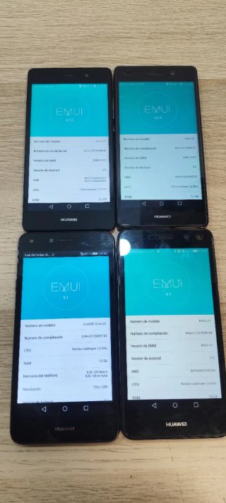 Lote 4 telefoni Huawei neri funzionanti
