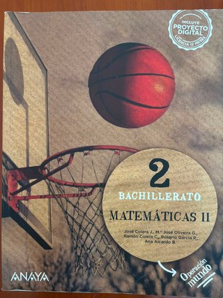 Matemáticas II. 2o de Bachillerato
