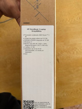 Portátil HP OmniBook Azul