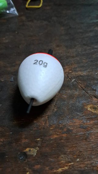 Flotador pesca 20g, lote de 2 unidades