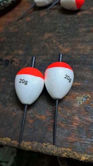 Flotador pesca 20g, lote de 2 unidades