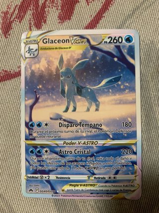 Carta Pokémon Glaceon VASTRO GG40/GG70