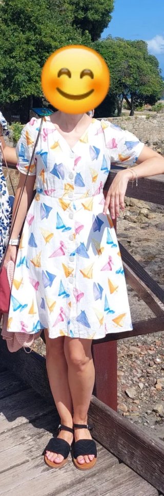 Vestido Verano Kling Estampado Velero
