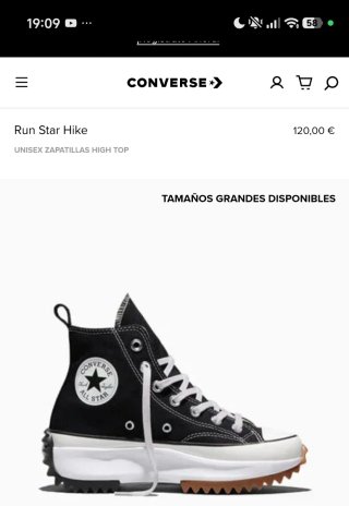 Converse Run Star Hike Negro Marrón