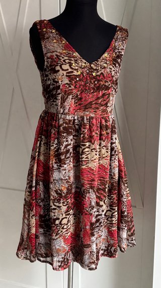 Vestido corto Md’M estampado